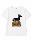 T-shirt con Stampa Cane e Borsa