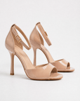 Sandalo elegante in vernice con tacco 8 cm