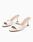 Sandalo Mule Nero con Tacco 6 cm