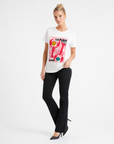 T-shirt bianca con stampa aragoste “La Plage”