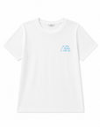 T-shirt bianca con scritta “La vita è amara, il vino no”