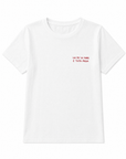 T-shirt bianca con scritta “Un po’ di mare e tutto passa”