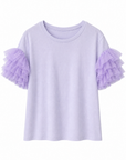 T-Shirt con Maniche in Tulle – Femminile e d’Impatto