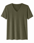 T-shirt Basic Scollo a V in 100% Cotone