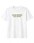 T-shirt “Sono peggio delle assenze” 100% cotone