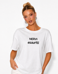 T-shirt “Nervi esauriti” 100% cotone