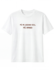 T-shirt “Più mi lasciano sola, più spendo” 100% cotone