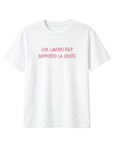 T-shirt “Che lavoro fai? Sopporto la gente” 100% cotone