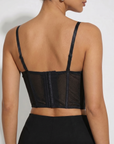 Corsetto con Coppe Strutturate e Stecche