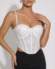 Corsetto Brillante con Coppe Strutturate