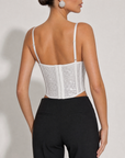 Corsetto Brillante con Coppe Strutturate