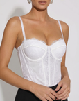 Corsetto in Pizzo con Coppe Strutturate
