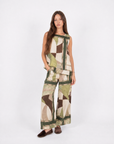 Completo Fantasia Astratta con Top e Pantalone Palazzo
