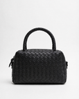 Borsa Bauletto in vera pelle Intrecciata con Manico