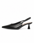 Slingback Nera con Tacco 6 cm