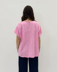 Maglia in cotone ampia con stampa