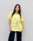 Maglia in cotone ampia con stampa