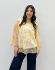 Camicia ampia floreale