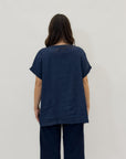 Maglia in denim con bottoni