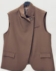 Gilet Donna Elegante con Collo Alto
