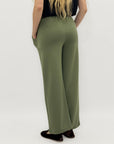 Pantaloni palazzo con coulisse in vita