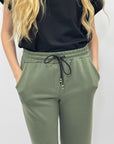 Pantaloni palazzo con coulisse in vita
