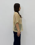 Maglia ampia con cuore paillettes