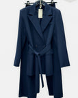 Completo donna con blazer lungo e pantaloni