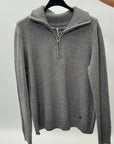 Maglia donna con collo alto e mezza zip