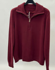 Maglia donna con collo alto e mezza zip