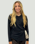 Maglia donna con foulard laterale