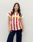 T-shirt in cotone con stampa VACANCES