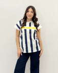 T-shirt in cotone con stampa VACANCES