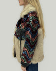 Cappotto Paillettes & Ecopelliccia – Effetto Luxury