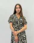 Abito lungo animalier