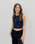 Maglia con gioiello