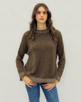 Maglione morbido in misto lana