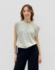 Maglia con perle