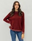 Maglione morbido in misto lana