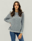 Maglione morbido in misto lana