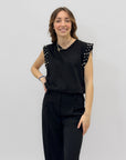 Maglia con perle