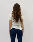 T-shirt in cotone con scritta limoni