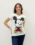 T-shirt con stampa topolino