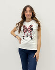 T-shirt con stampa topolino