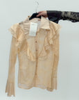 Camicia in pizzo con volant