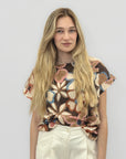 Blusa fantasia floreale morbida e super versatile
