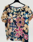 Blusa fantasia floreale morbida e super versatile