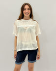 T-shirt taglia comoda in cotone