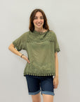T-shirt taglia comoda in cotone