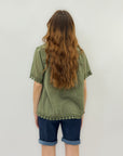T-shirt taglia comoda in cotone